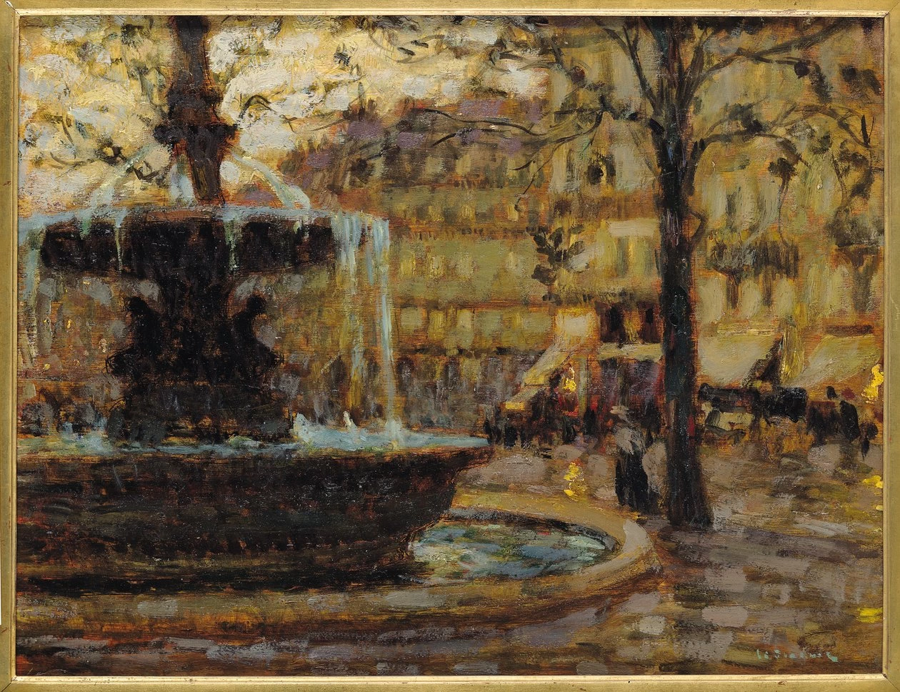 Henri Le Sidaner - 163, La fontana, Parigi, 1904